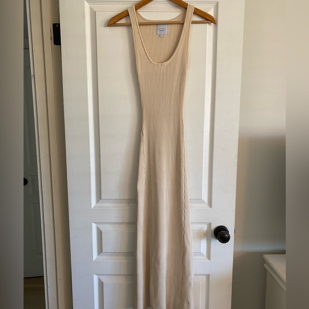 Allfenix ribbed knit maxi dress